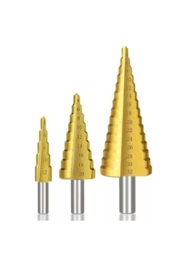 Kademeli Matkap Ucu Sac Delme Panç Seti - 9018898419768do Çok Renkli