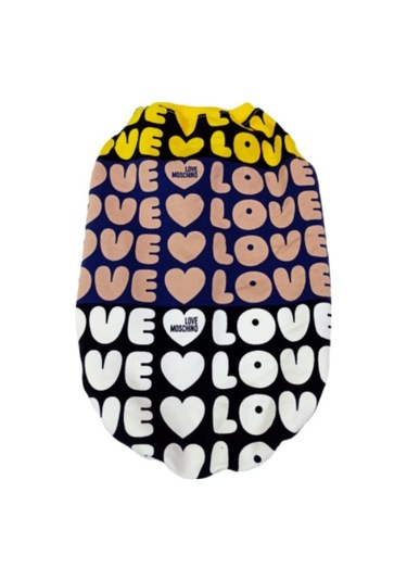 Love Desenli Kedi Köpek Kıyafeti Elbisesi