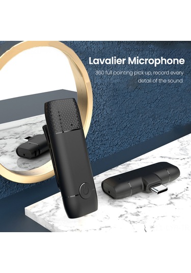 Ranyeek Siyah Mini Kollu Kablosuz Mikrofon - Akıllı Telefon İçin Gürültü Engelleme, Canlı Yayın, Video Kaydı Ve Konferanslar İçin Ios Uyumlu