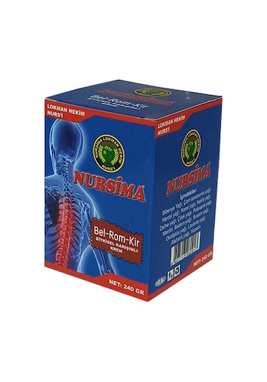 Nursima Bel-Rom-Kir Bitkisel Karışımlı Krem 240 G