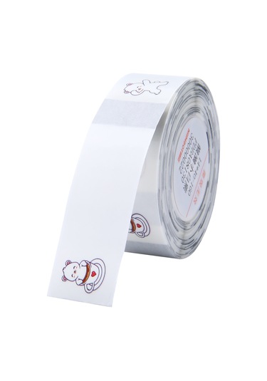 Aubyhe Termal Transparan Etiket Kağıdı 14x40mm 160 Yaprak - D11/d110/d101 Uyumlu 1 Rulo