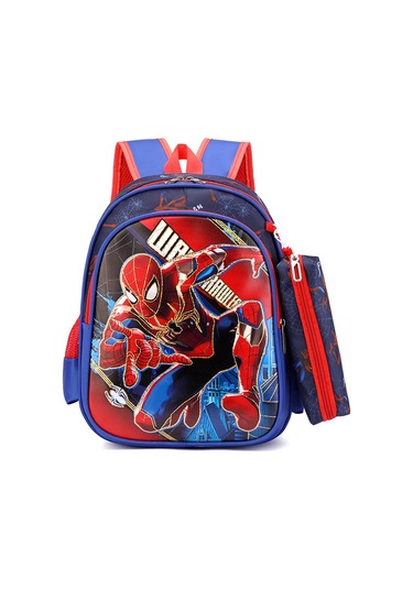 Şık Altın Kaplama Çocuk Okul Çantası Anaokulu İlkokul Öncesi Kırtasiye Çantası Çocuklar İçin Karikatür Sırt Çantası 14 İnç Bronzlaştırıcı Örümcek Adam