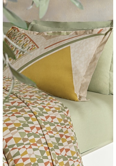 Puffy Yasmin Tek Kişilik Pike Takımı - Yağ Yeşili