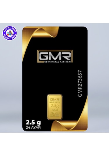 Gmr E-gümüş 2.5 Gr 24 Ayar Külçe Altın