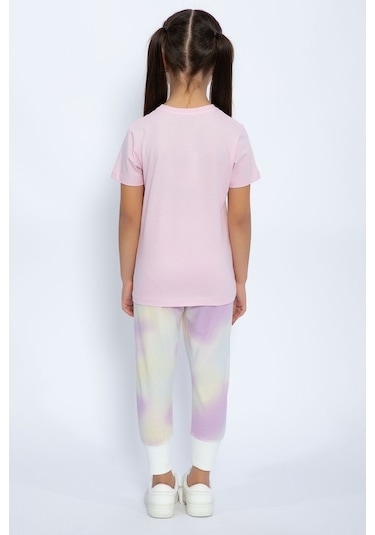 Us Polo Assn Pamuklu Kısa Kol Kız Çocuk Pijama Takımı (535994603) Pembe