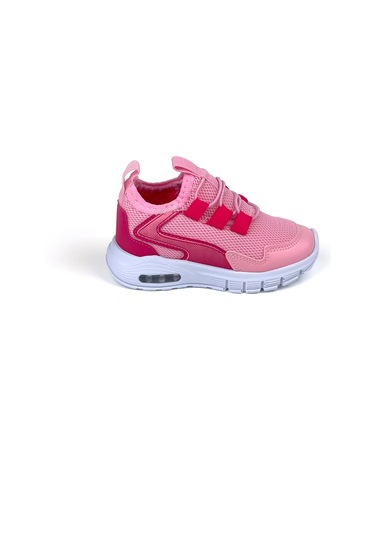 Kız Bebe Çocuk Fuşya Işıklı Bağcıksız Rahat Kalıp Sneaker Spor Ayakkabı Fuşya