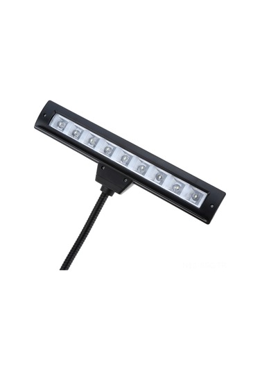 Springsun 360 Derece Eğilebilir 9 Led'li Kancalı Not Lampı - Usb/pil Beslemeli, Kitap/müzik Notu Işığı, Parlaklık Ayarlı Siyah Masa Lambası Diğer