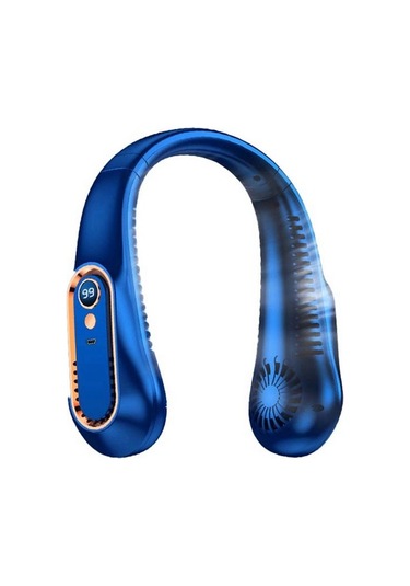 Usb Şarj Elektrikli Fan Asılı Kablosuz Boyun Fan Taşınabilir Hava Soğutucu Elektrikli Fanlar Bladeless Şarj Edilebilir Dilsiz Fanlar, C 9499 Renkli