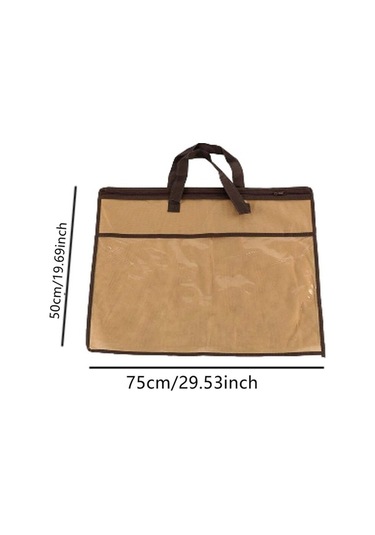 Pazly Yerden Yastık Tote Suntek Saklama Kahve Fermuarlı Çantası Çanta Bq Diğer