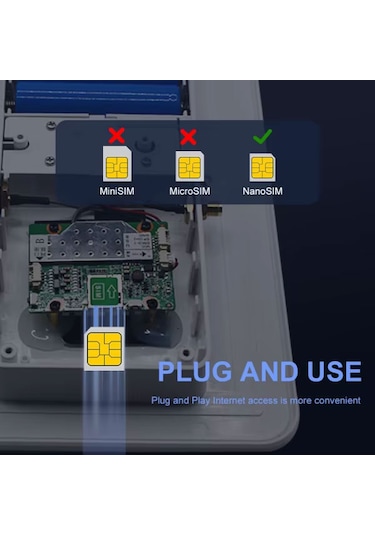 Apronx APX-SR406 Wireless 4G Solar Modem 6W 8 Kullanıcı 12000 mAh