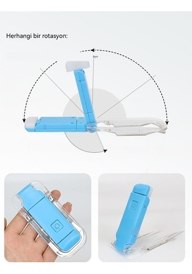 Maoyaya Yüksek Kalite Led Kitap Klipsi Okuma Lambası 001, Yatak Okuma Lambası Siyah