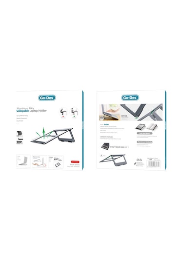 Go Des GD-HD887 Laptop Standı - ZORE-262534 Gri