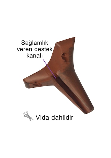 4 Adet Zelve 12 Cm Ceviz Ahşap Desenli Lüx Mobilya Kanepe Sehpa Ünite Koltuk Ayağı Baza Ayak