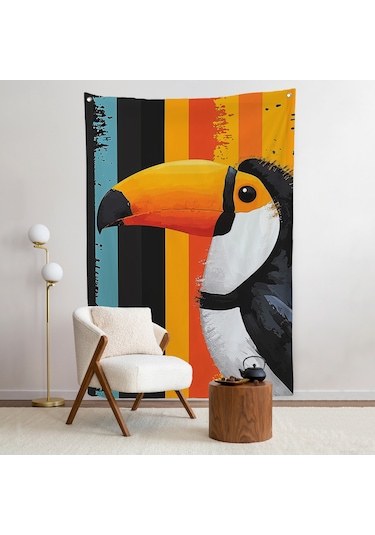 Toucan Kuşu Duvar Örtüsü-7587