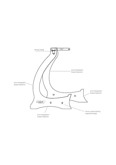 Ahşap Bağlama Standı Saz Sehpa Donizetti