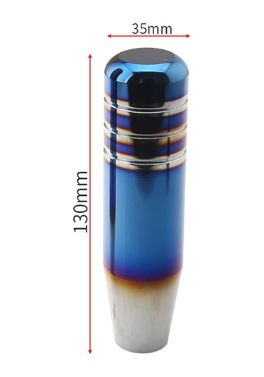 Yaozixa Alüminyum Manuel Vites Kolu 13cm Mavi Spiral Tasarım 8-10-12mm Bağlayıcılar İle Araç İç Dizaynını Sporlaştırır Diğer