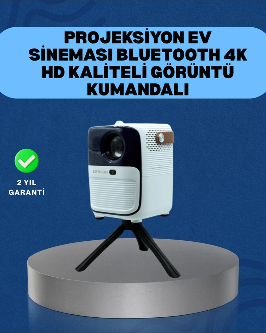 Ultra Hd Çözünürlüklü Taşınabilir Projektör 1920x1080 Piksel Görüntü Kalitesi Kopya -115513