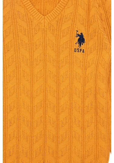 U.s. Polo Assn. Erkek Çocuk Hardal Kazak /triko 50293535-vr072 Hardal