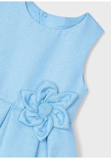 Mayoral Çocuk Saten Elbise 3919 Mavi