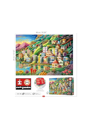 Educa 500 Parça Gizli Liman Puzzle - 19552 - Hidden Harbor