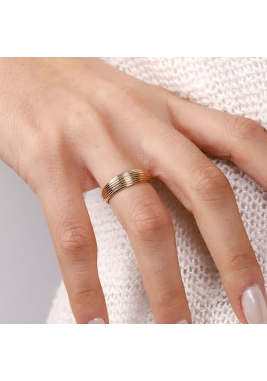 Sevilla Altın Yüzük 14K Golden Siens 465529315