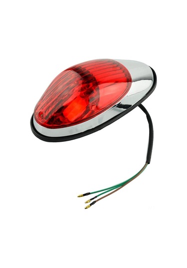 Yifomall Honda Shadow İçin Parlak Kırmızı Arka Fren Ve Stop Lambası - 12v Motosiklet Aydınlatma