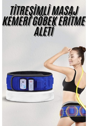 Göbek Eritme Kemeri 5 Motorlu Göbek Eritme Aleti İncelme Korsesi Eritme Zayıflama Siyah