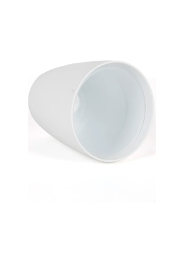 Beyaz Orkide Saksısı Dekoratif Dış Saksı 1 Adet- 12 Pot Şeffaf Orkide Üretim Saksısı Hediyeli Beyaz Saksı