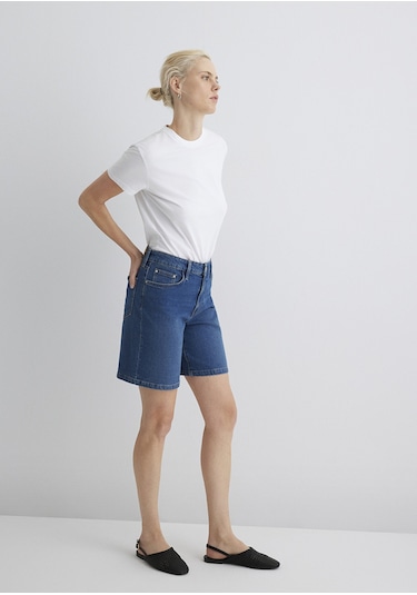 Mavi - Eliana Casual Koyu Mavi Jean Şort 1411221-89749 Koyu Mavi