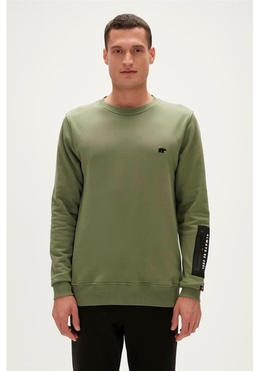 Bad Bear Be Cool Crewneck Erkek Sweatshirt Yeşil S-xxl 001
