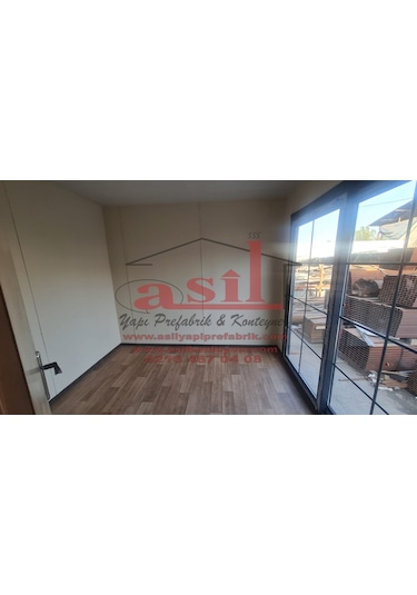 21 M² 1+1 Ahşap Desen Betopanlı, Römorklu Tiny House Konteyner