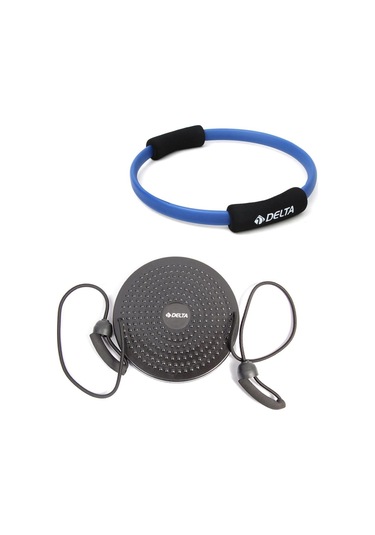 Delta- Pilates Çemberi Egzersiz Lastikli Twister Egzersiz Seti