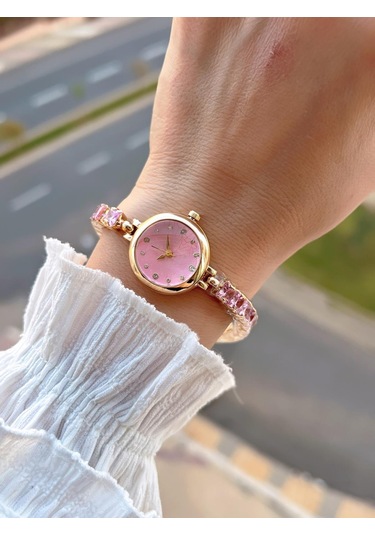 Coliseum Çelik Ve Taşlı Kordon Vintage Seri Küçük Kasa Özel Tasarım Kadın Kol Saati Sp.8933.m4 Sarı