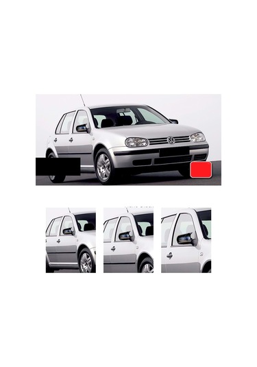 Vw Golf 4 Batman Yarasa Ayna Kapağı Piona Black Abs 1997 1998 1999 2000 2001 2002 2003