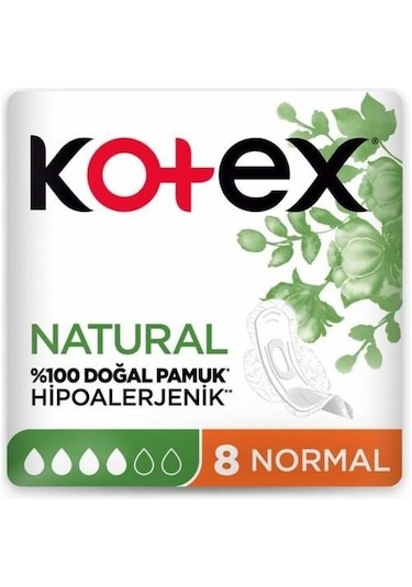Kotex Natural Ultra Hijyenik Normal Ped 8'li Ped