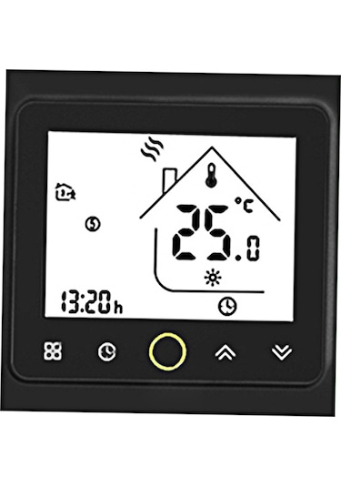 Padalink Siyah Akıllı Su Isıtma Termostatı - Ev Sıcaklığı Kontrol Cihazı