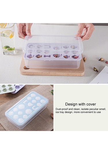 Yaratıcı Dıy Ev Dondurma Kalıbı Buz Kafes Penguen Şekli Ev Yapımı Buz Küpleri Kapaklı Buz Kutusu Pembe Pembe