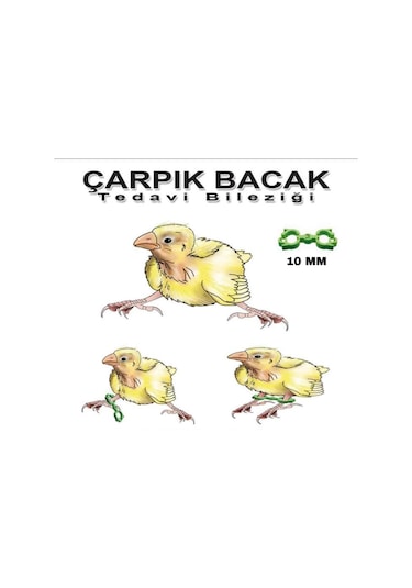 Çarpik Bacak  Bileziği 10 Mm 5 Adet