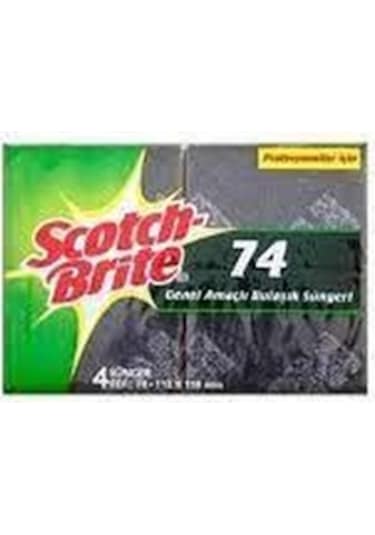 3M Scotch Brite Sb74 Endüstriyel Bulaşık Süngeri 4 x 4'lü