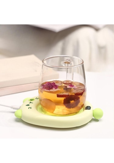 Homyl Su Için Akıllı Kupa Isıtıcı Ped Yaratıcı Masa Yeşil