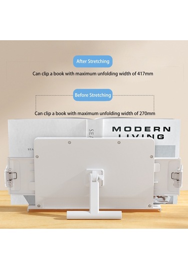 Cbtx Bg-1b Masaüstü Kitap Standı Klipsli Katlanır Kitap Tutucu Taşınabilir 180 Derece Ayarlanabilir Okuma Standı