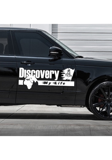 60 X 24 cm - Discovery Dakar Araba sticker. Sağ Sol Set