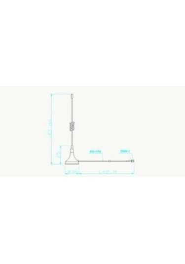 Antenna Home Ah1g.406 433mhz Mıknatıslı Sma Anten