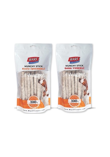 Warf Kuzu İşkembeli + Yürekli Munchy Çubuk 40'lı 2 x 400 G