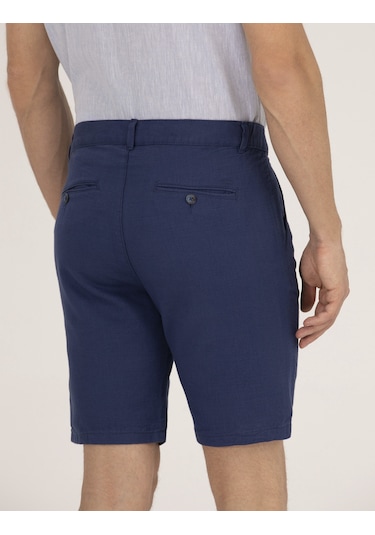 Pierre Cardin Erkek İndigo Şort / Bermuda 50264863-vr028 İndigo