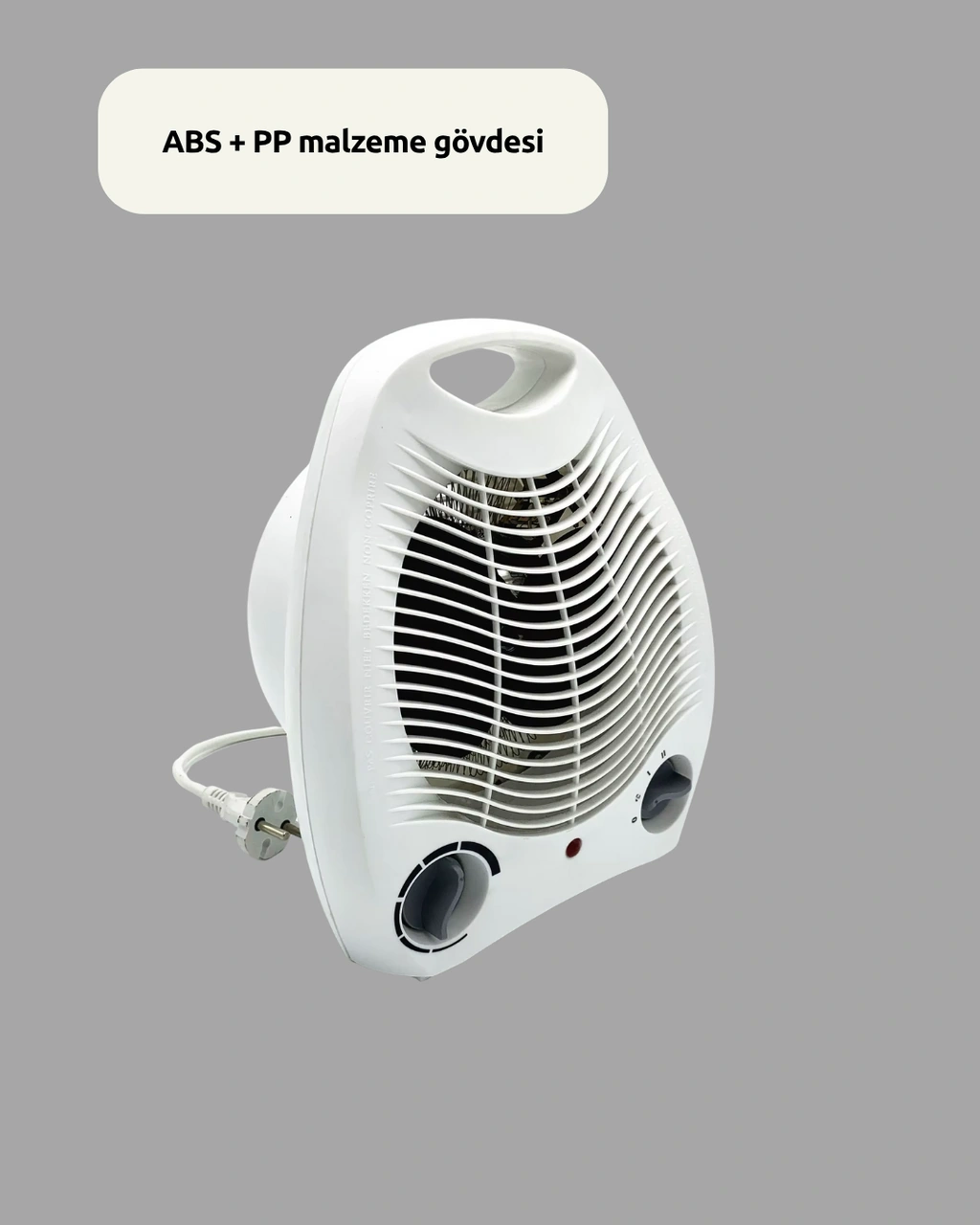 Mini Elektrikli Isıtıcı 2000w Termostatlı Fanlı Isıtma, Taşınabilir Tasarım Çok Renkli