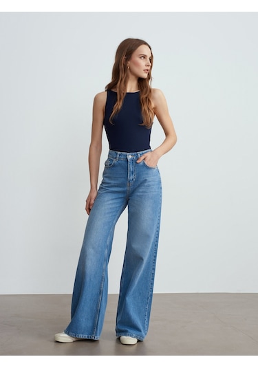 Dilvin 21048 Halter Yaka Top-lacivert Lacivert