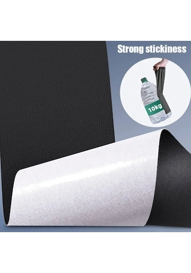 Kendinden Yapışkanlı Deri Tamir Bandı Yama Kanepe Araba Koltuğu Mobilya İçin Gray 50x120cm