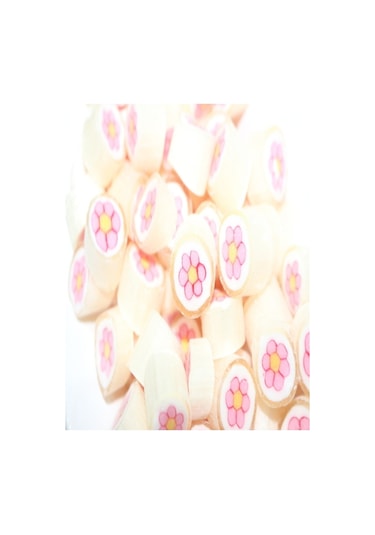 Pembe Çiçek Desenli Lolly Akide Şeker 1000 Gr.