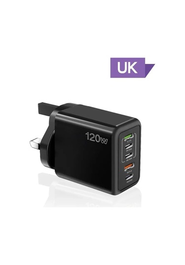 Henruisi120w Usb Tip C 5 Port Hızlı Şarj Aleti İphone Uyumlu 16/samsung/xiaomi/huawei Krdistribütör Garantili